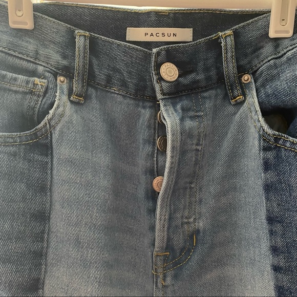 Pacsun Two Panel High Waisted Straight Leg Jeans - Picture 4 of 10